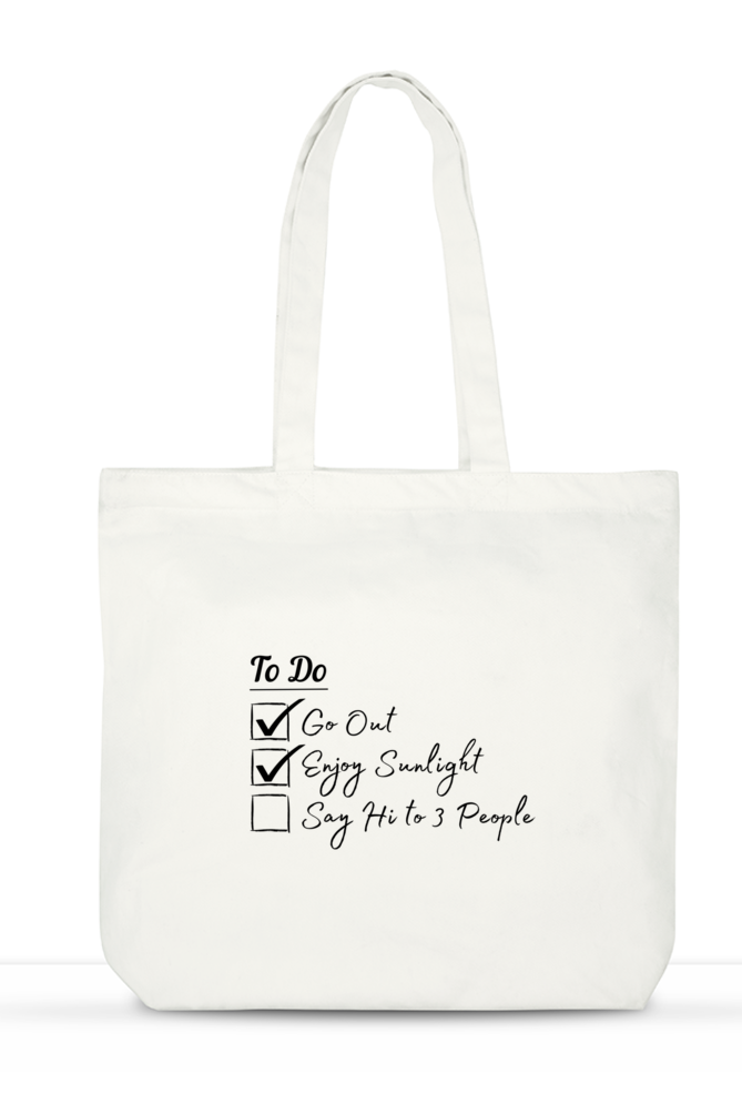 Bookish Tote with a Quirky Todo List