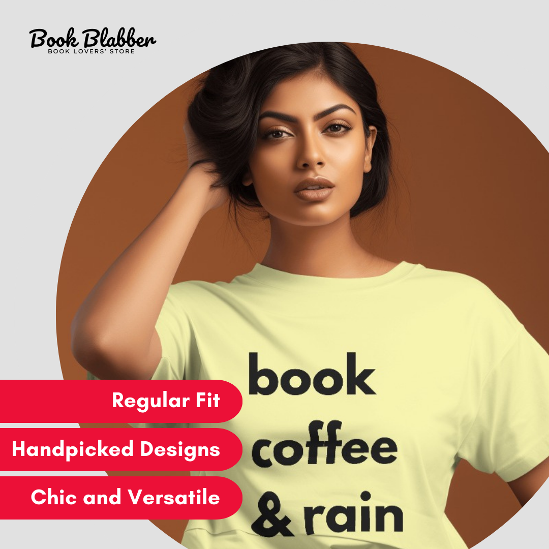 Book Coffee Rain Tshirt