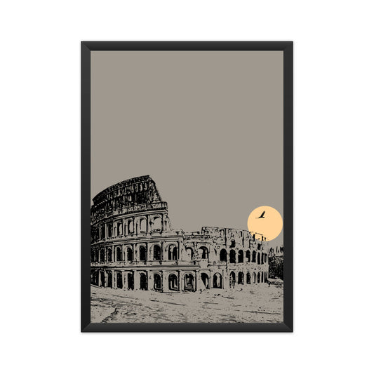 Colosseum in the Evening Wall Art Poster