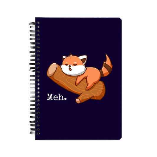 Meh Bored Red Panda Notebook