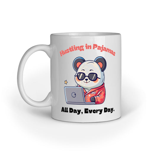 Coffee Mug for Freelancers - Hustling in Pajamas