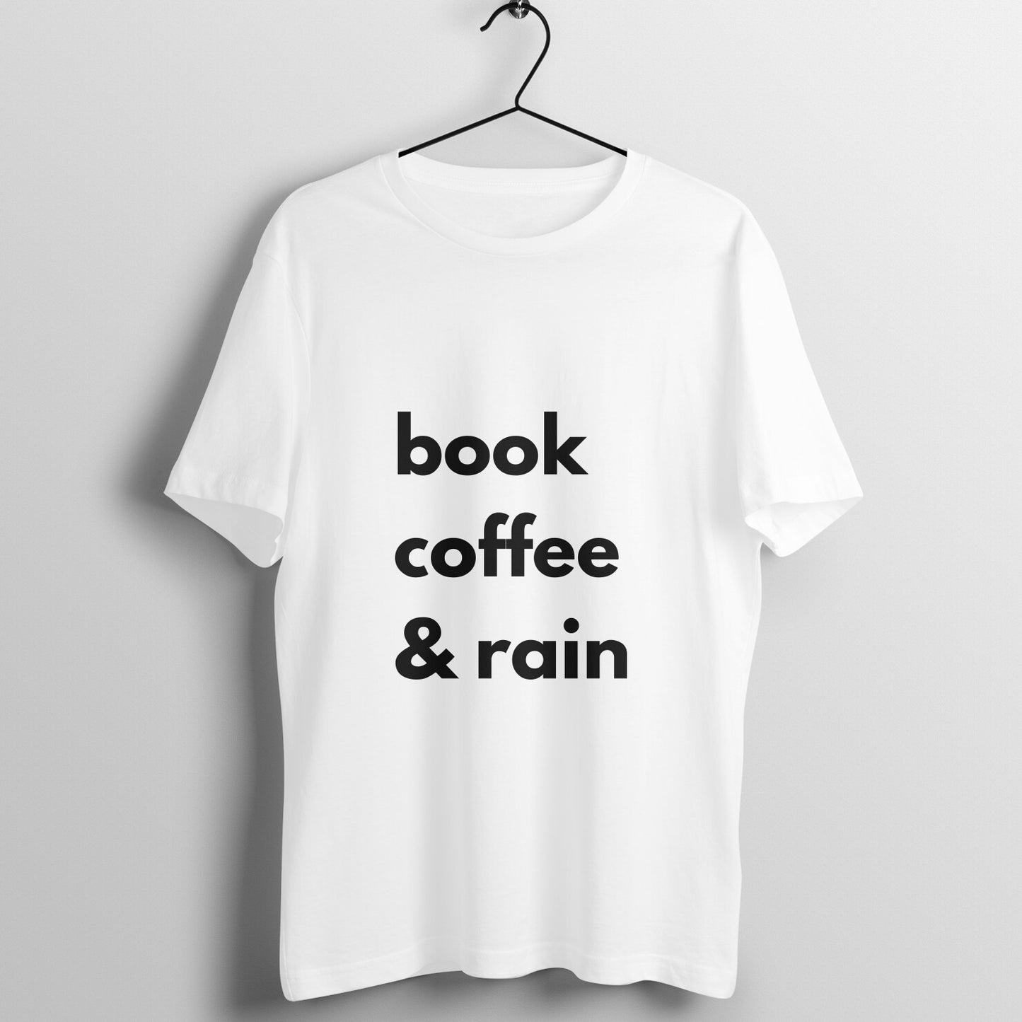 Book Coffee Rain Tshirt