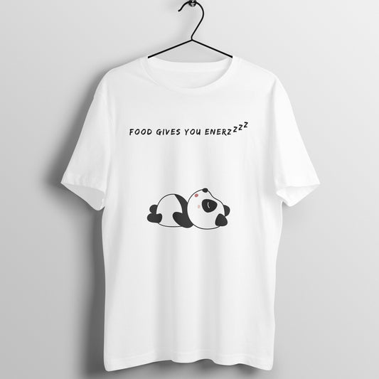 Food Gives You Energy Sleeping Panda Tshirt