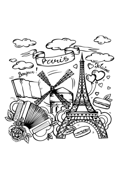 Parisian Style Travel Tote Bag with Zipper - Image 3