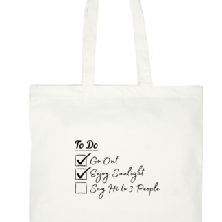 Bookish Tote with a Quirky Todo List