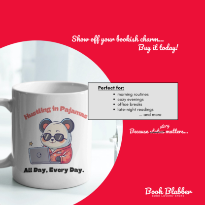 Coffee Mug for Freelancers - Hustling in Pajamas - Image 3