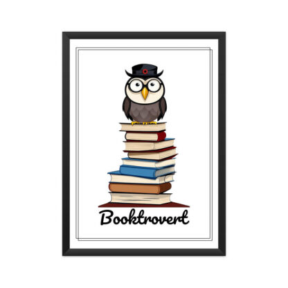 Booktrovert Bookish Wall Art Poster