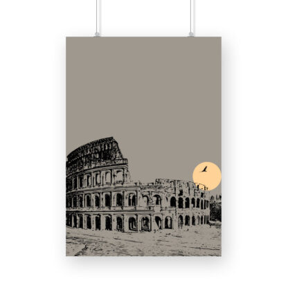 Colosseum in the Evening Poster