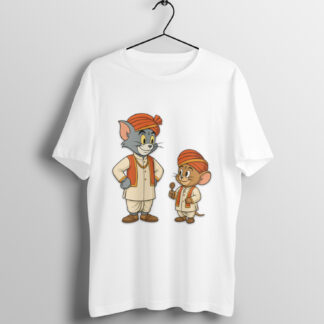 Tom n Jerry Desi Unisex Tshirts - Jaipuri Style