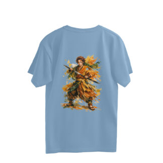 Tanjiro Kamado Demon Slayer Back Print Illustration Tee Oversized