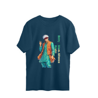 Desi Gojo Satoru Attitude Oversized Digital Anime Art Tshirt