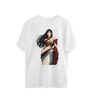 Naruto Hinata Hyuga Desi Oversized Anime Tshirt