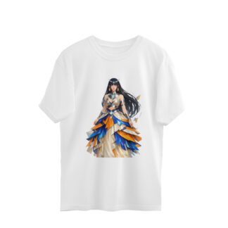 Vibrant Feather Dress Oversized Hinata Hyuga Tshirt