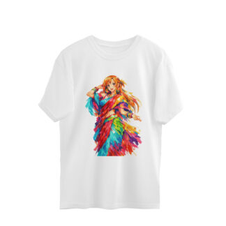 Jolly Asuna Yuuki Vibrant Streetwear Oversized Tshirt